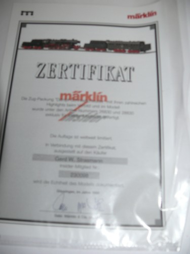 K23 märklin zertifikat - k23,